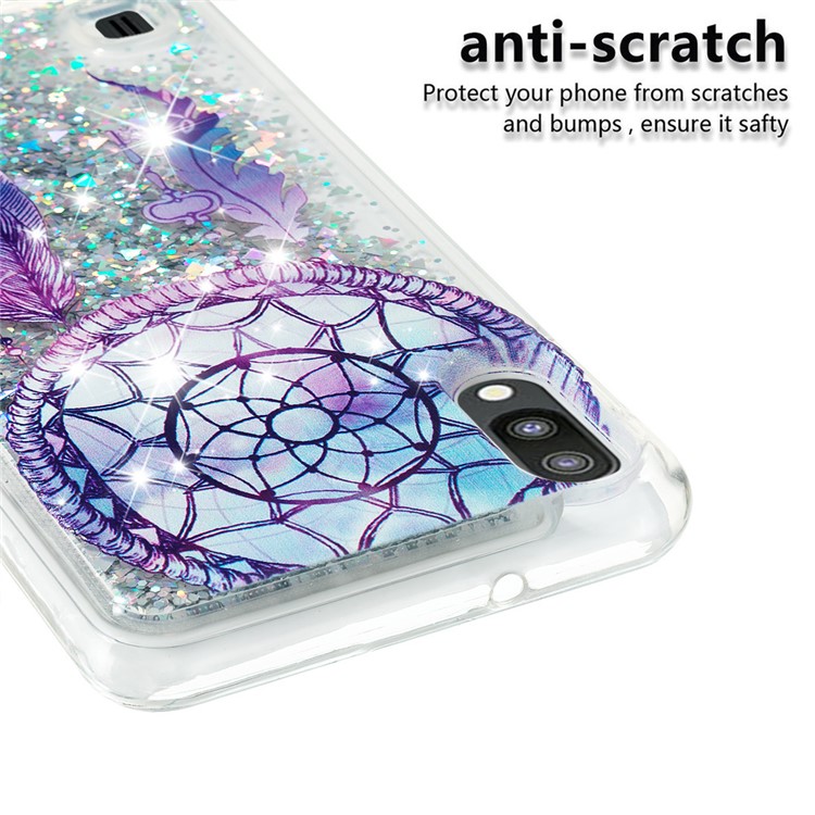 Dynamic Glitter Powder Sequins TPU Case for Samsung Galaxy M10 / A10 - Dream Catcher-4