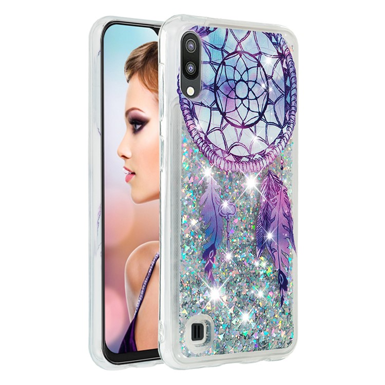 Dynamic Glitter Powder Sequins TPU Case for Samsung Galaxy M10 / A10 - Dream Catcher-6