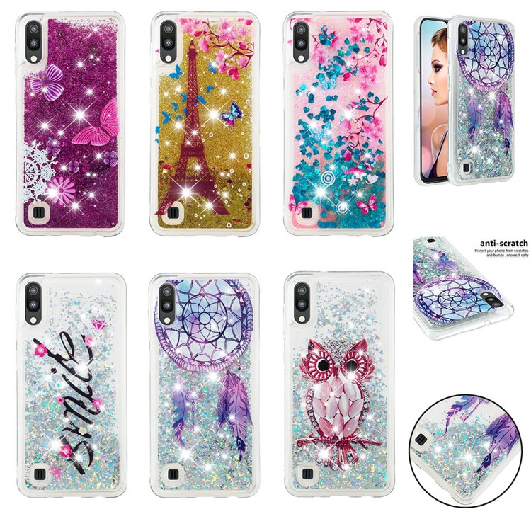 Dynamic Glitter Powder Sequins TPU Case for Samsung Galaxy M10 / A10 - Dream Catcher-8