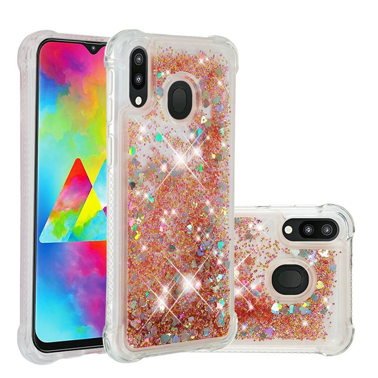 

Dynamic Quicksand Shock-absorbing TPU Protection Phone Casing for Samsung Galaxy M20 - Gold, Galaxy M20