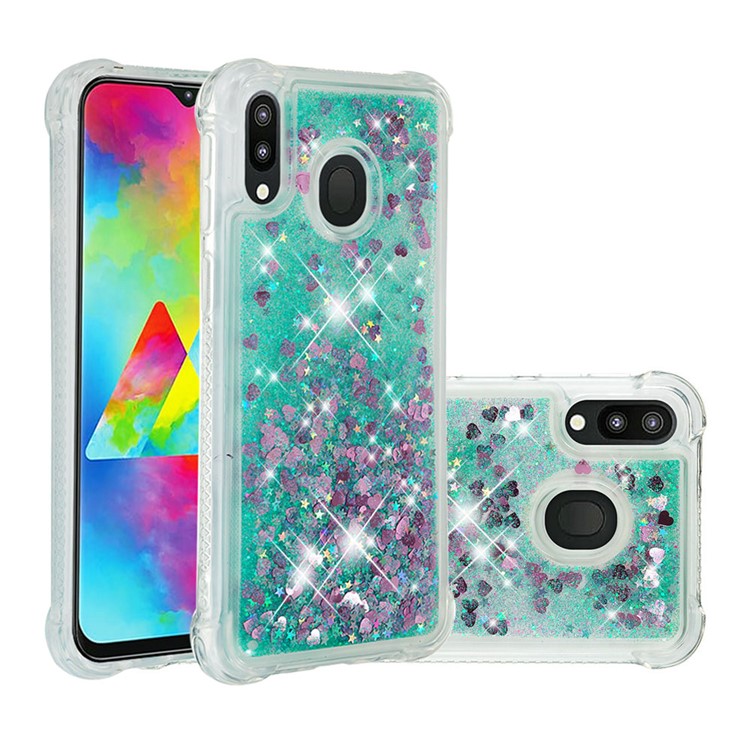 

Dynamic Quicksand Shock-absorbing TPU Protection Phone Casing for Samsung Galaxy M20 - Green, Galaxy M20