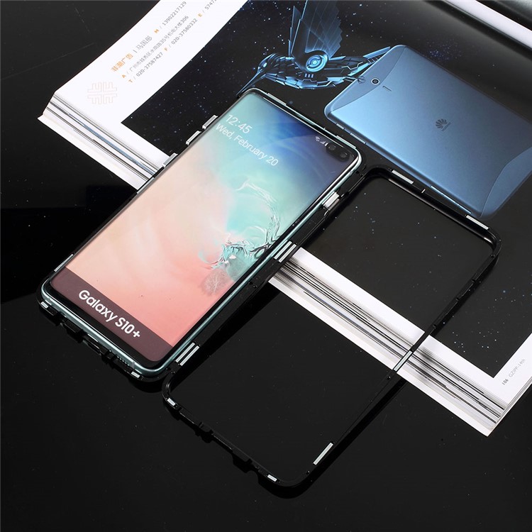 Magnetische Anziehung Aus Gehärtetem Glas Für Samsung Galaxy S10 - Schwarz-1