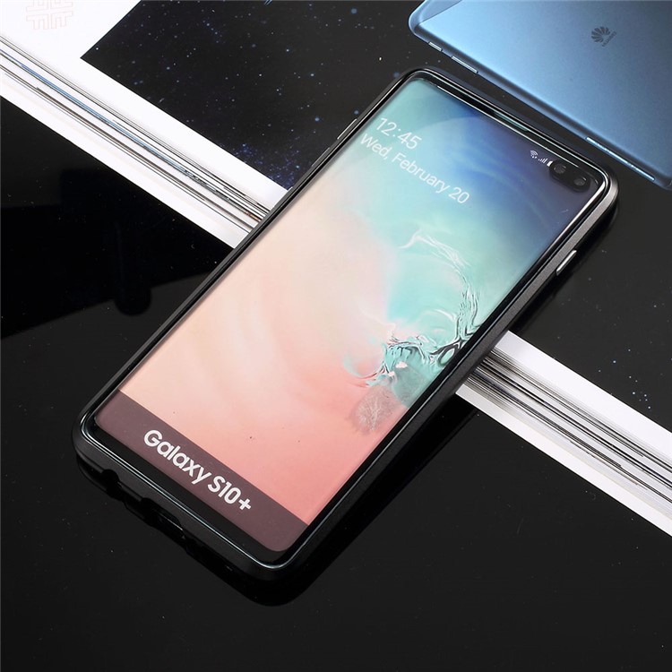 Magnetische Anziehung Aus Gehärtetem Glas Für Samsung Galaxy S10 - Schwarz-5
