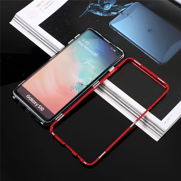 

Крышка Телефона Магнитного Притяжения Закаленное Стеклянная Для Samsung Galaxy S10 - Красный, Galaxy S10