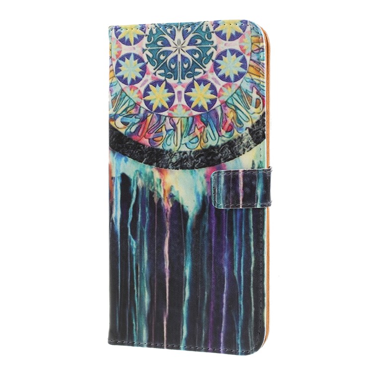 Pattern Printing Leather Wallet Stand Case for Samsung Galaxy A30 / A20 - Dream Catcher-4