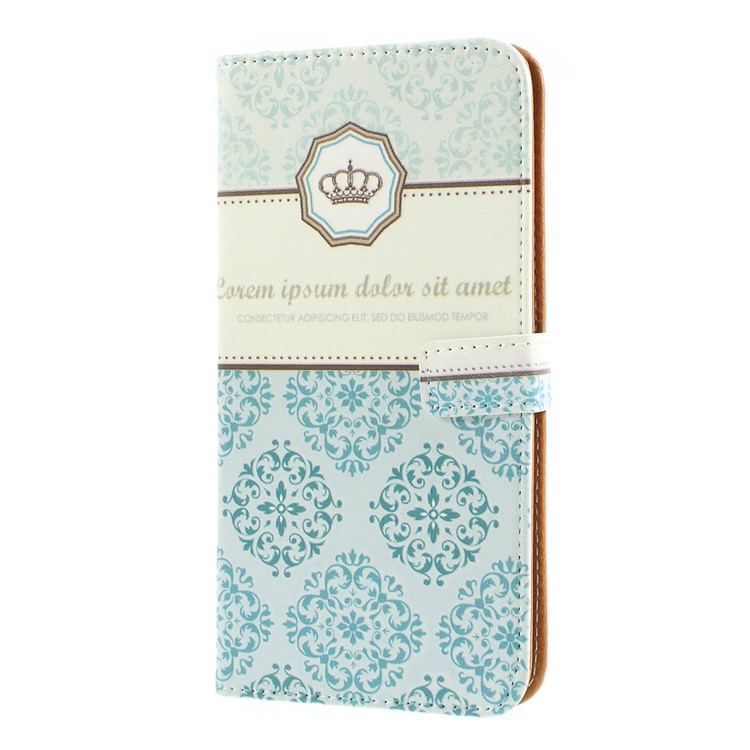 Pattern Printing Leather Wallet Stand Case for Samsung Galaxy A30 / A20 - Damask Flower-4