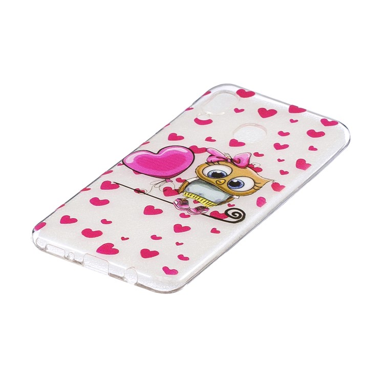 Pattern Printing Soft TPU Case for Samsung Galaxy A30 / A20 - Cute Owl-2
