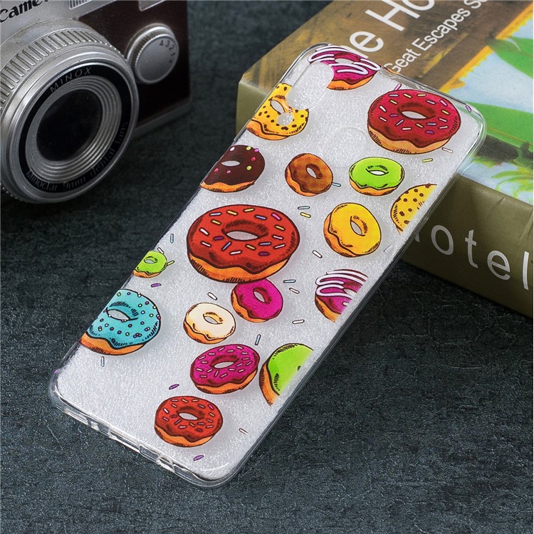 Pattern Printing Soft TPU Case for Samsung Galaxy A30 / A20 - Doughnut-5