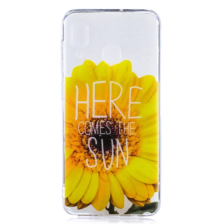 

Pattern Printing Soft TPU Case for Samsung Galaxy A30 / A20 - Sunflower, Galaxy A30