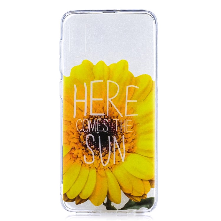 Padrão De Impressão TPU Macio Para Samsung Galaxy A50 - Girassol-1