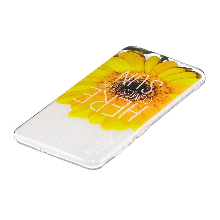 Padrão De Impressão TPU Macio Para Samsung Galaxy A50 - Girassol-3