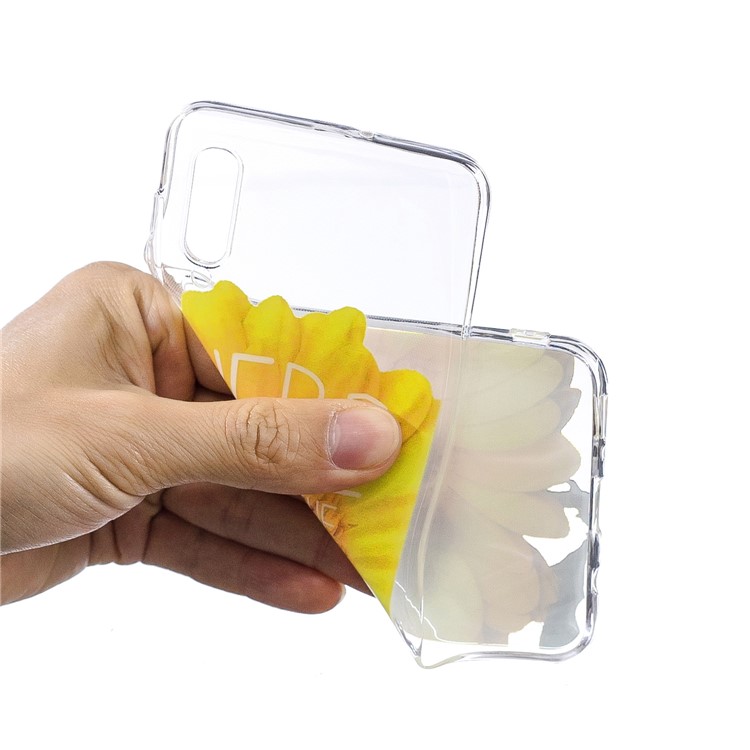 Padrão De Impressão TPU Macio Para Samsung Galaxy A50 - Girassol-4