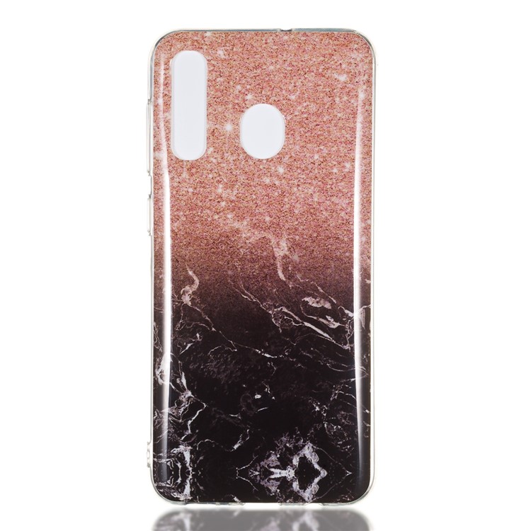 Marble Pattern IMD TPU Soft Back Case for Samsung Galaxy A50 / A30 / A20 - Style A-2