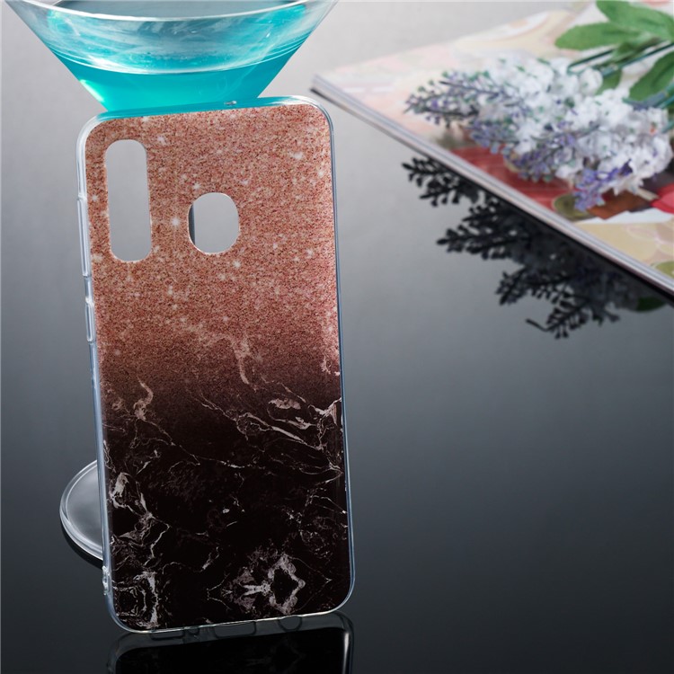 Marble Pattern IMD TPU Soft Back Case for Samsung Galaxy A50 / A30 / A20 - Style A-5