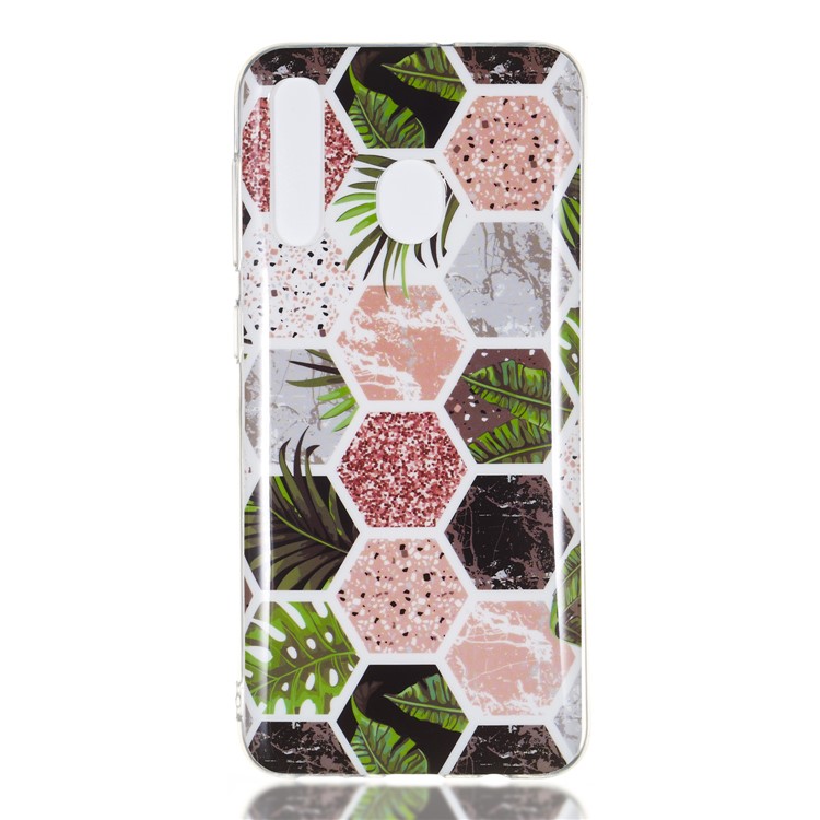 Marble Pattern Printing IMD TPU Phone Case for Samsung Galaxy A50 / A30 / A20 - Style I-2