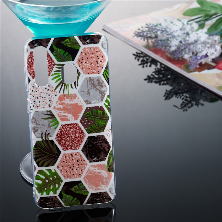 Marble Pattern Printing IMD TPU Phone Case for Samsung Galaxy A50 / A30 / A20 - Style I-5