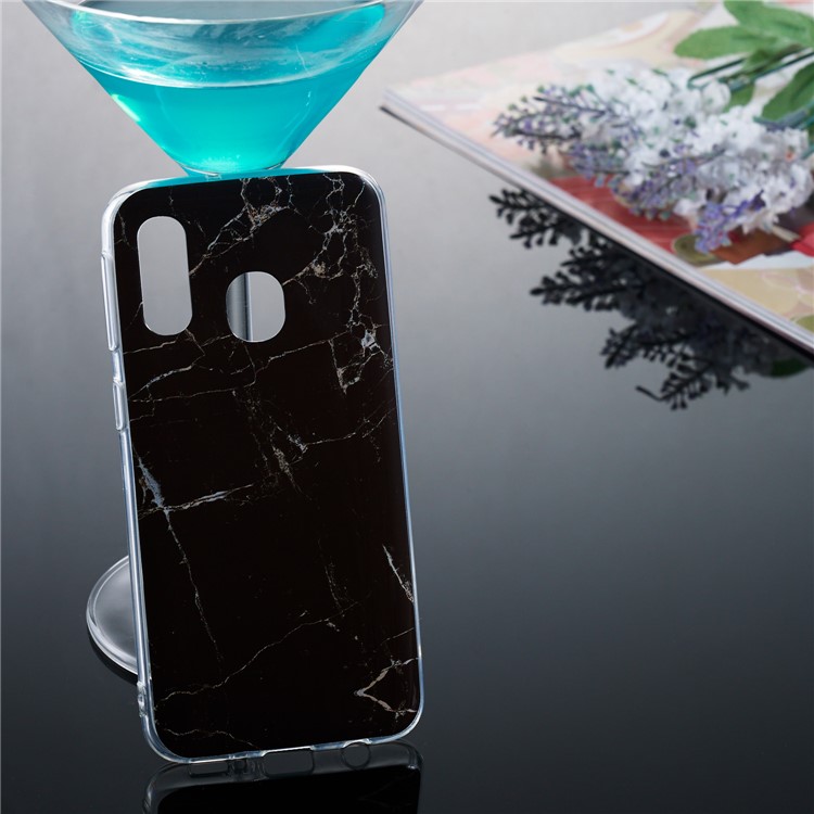 Marble Pattern IMD TPU Shell Phone Case for Samsung Galaxy A40 - Style A-5