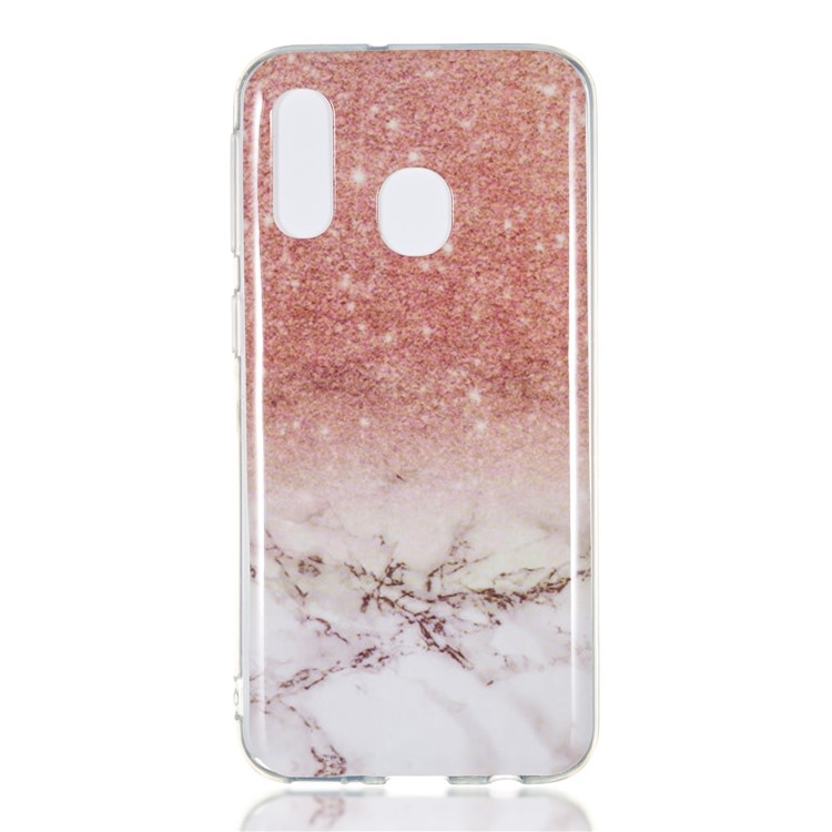 Marble Pattern IMD TPU Shell Phone Case for Samsung Galaxy A40 - Style D-2