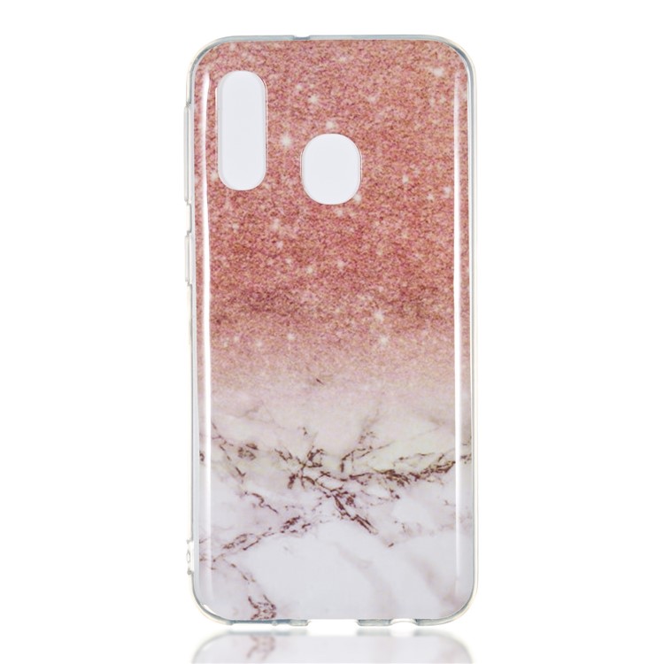 Modello di Marmo IMD TPU Shell Telefono Per Samsung Galaxy A40 - Stile D