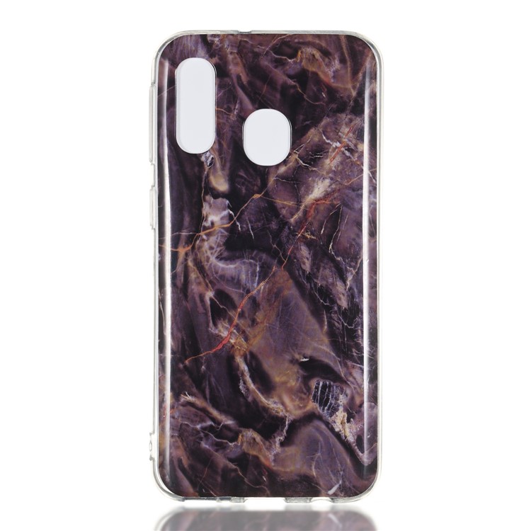 Marble Pattern IMD TPU Cover Shell Case for Samsung Galaxy A40 - Style R-2