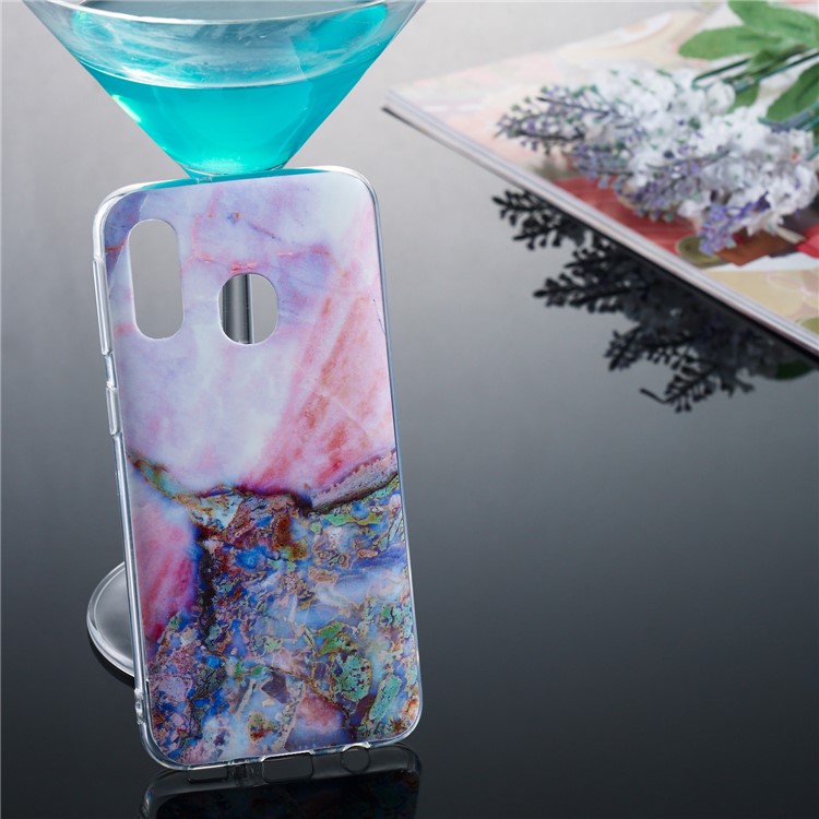 Pattern Printing IMD TPU Protection Back Case for Samsung Galaxy A40 - Style J-5