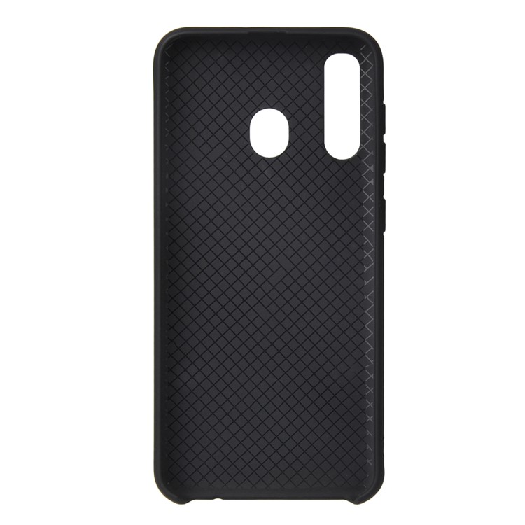 HOWMAK Rubberized Silky Soft TPU Cover for Samsung Galaxy A30/A20  - Black-3