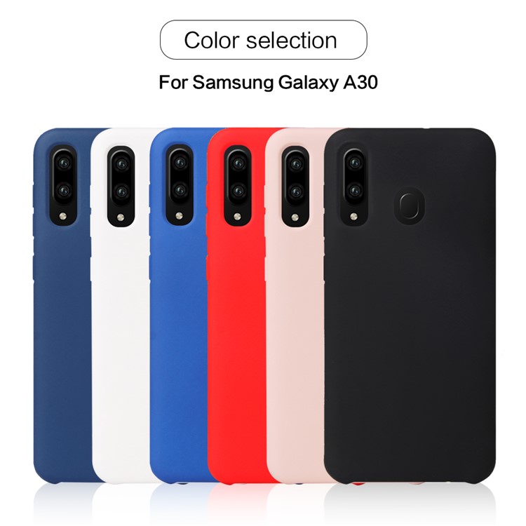 HOWMAK Rubberized Silky Soft TPU Cover for Samsung Galaxy A30/A20  - Black-4