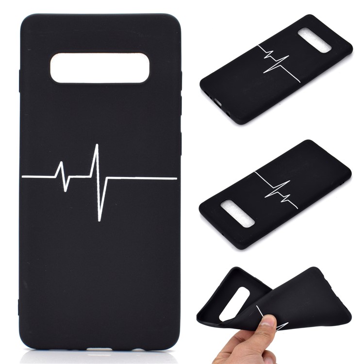Estuche De Impresión Mate De TPU Con Estampado Mate Para Samsung Galaxy S10 - ECG-1