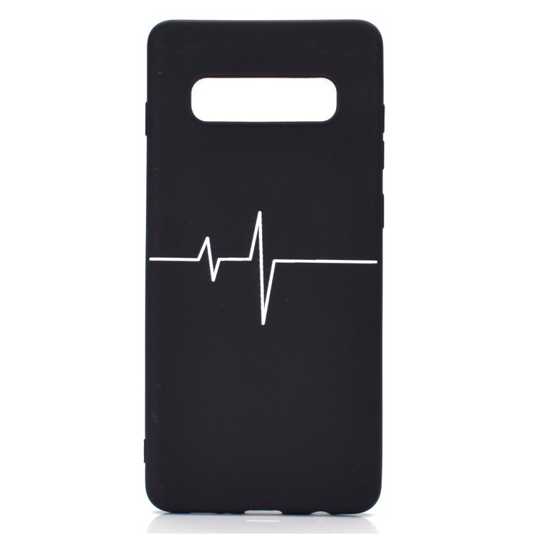 Estuche De Impresión Mate De TPU Con Estampado Mate Para Samsung Galaxy S10 - ECG-2