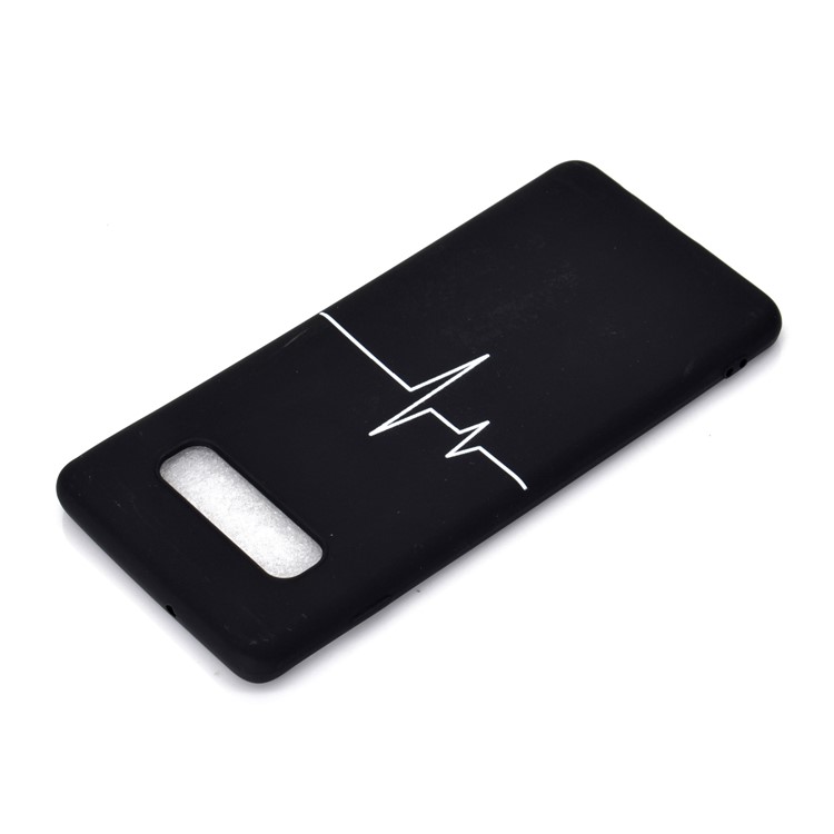 Estuche De Impresión Mate De TPU Con Estampado Mate Para Samsung Galaxy S10 - ECG-4