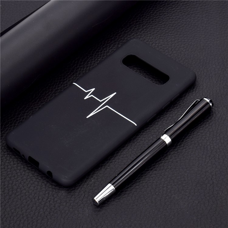 Estuche De Impresión Mate De TPU Con Estampado Mate Para Samsung Galaxy S10 - ECG-6