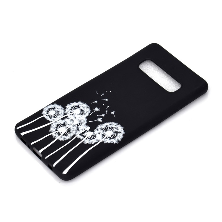 Motif Mate Impression Couverture Mobile Souple TPU Pour Samsung Galaxy S10 - Pissenlit-3