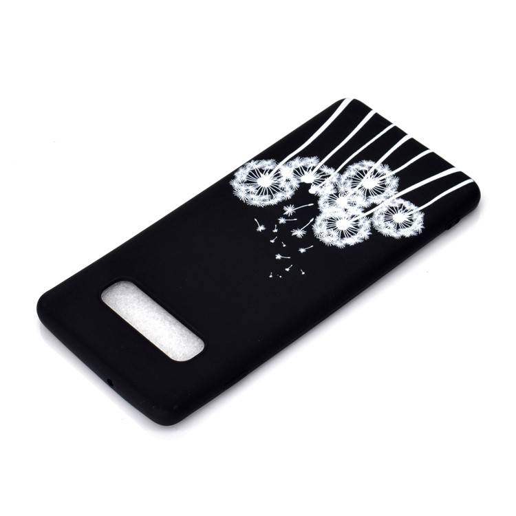 Motif Mate Impression Couverture Mobile Souple TPU Pour Samsung Galaxy S10 - Pissenlit-4