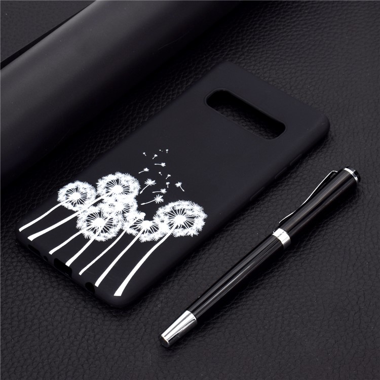Motif Mate Impression Couverture Mobile Souple TPU Pour Samsung Galaxy S10 - Pissenlit-6