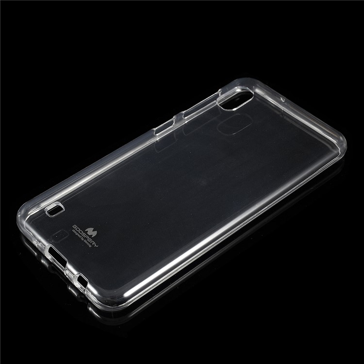MERCURY GOOSPERY Glitter Powder TPU Phone Case Accessory for Samsung Galaxy A10 - Transparent-2