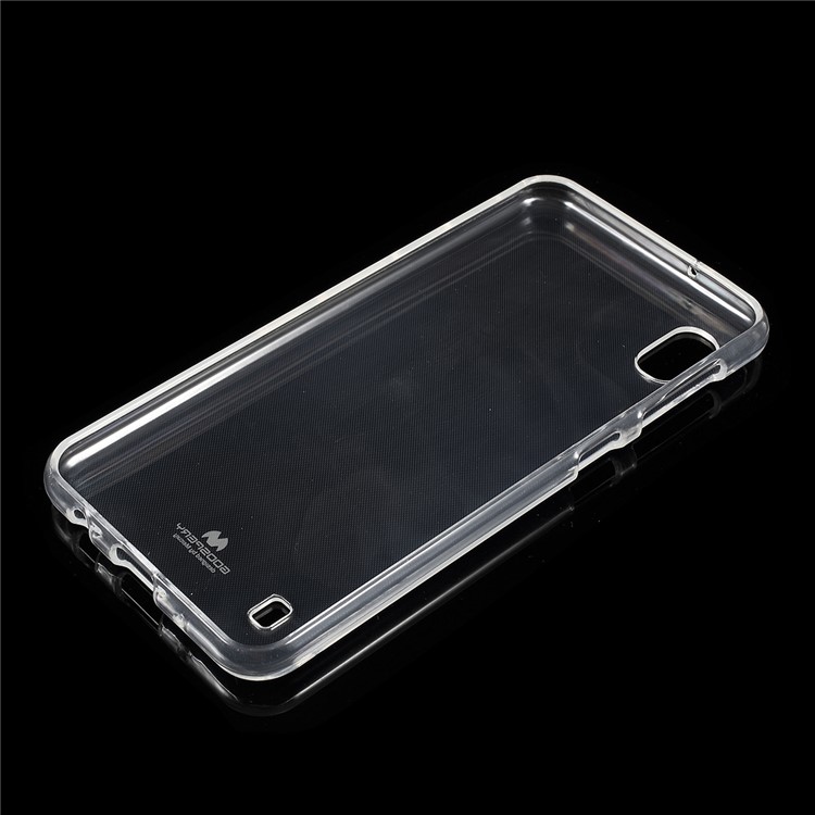 MERCURY GOOSPERY Glitter Powder TPU Phone Case Accessory for Samsung Galaxy A10 - Transparent-3