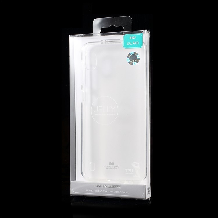 MERCURY GOOSPERY Glitter Powder TPU Phone Case Accessory for Samsung Galaxy A10 - Transparent-7