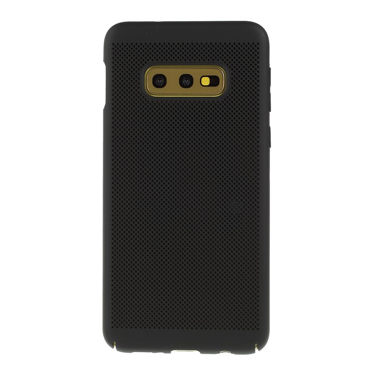 Heat Dissipation Rubberized PC Mobile Phone Shell for Samsung Galaxy S10e - Black-3