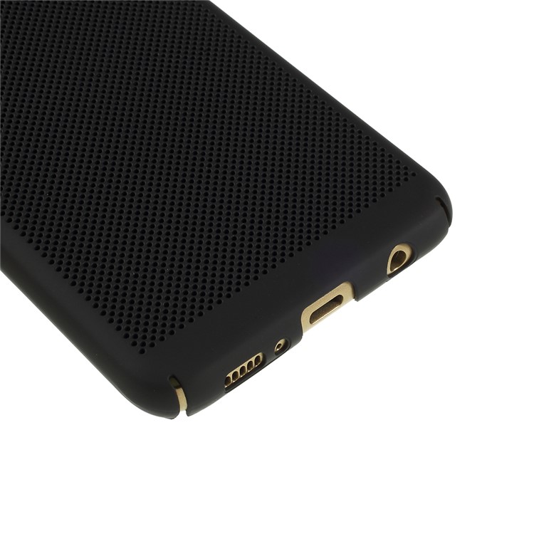 Heat Dissipation Rubberized PC Mobile Phone Shell for Samsung Galaxy S10e - Black-5