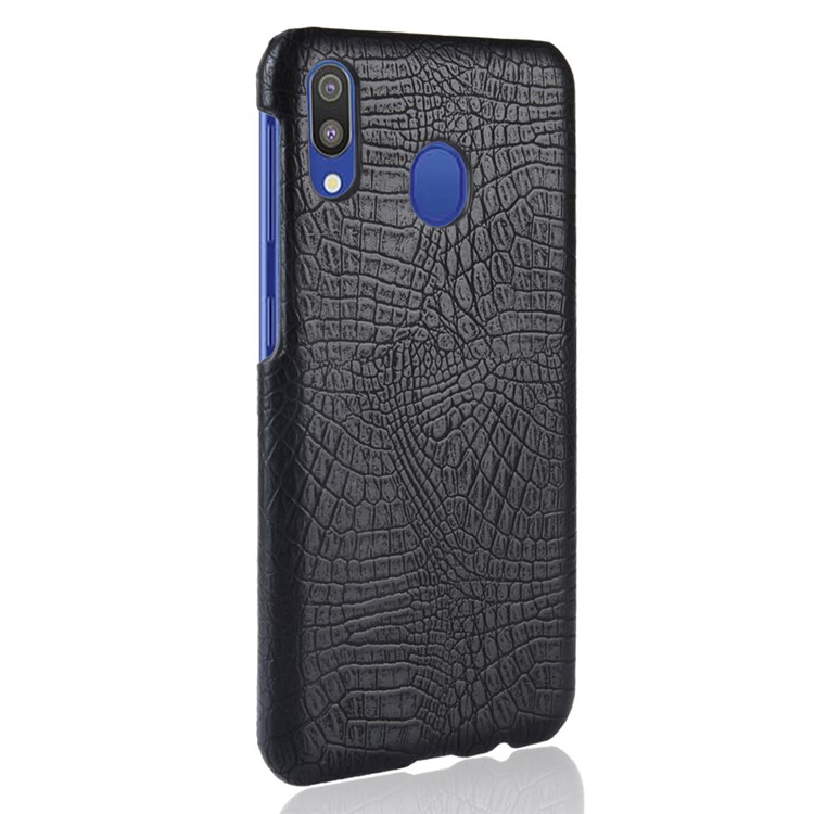 Crocodile Texture PU Leather Coated PC Hard Cover for Samsung Galaxy A40 - Black-3