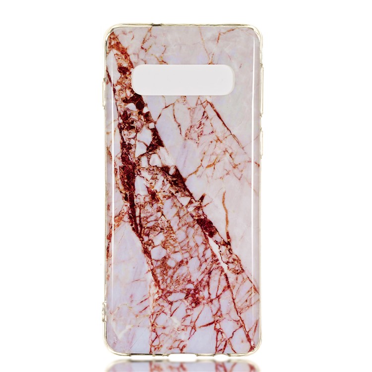 Marble Pattern IMD TPU Gel Mobile Casing for Samsung Galaxy S10 5G - Style D-2