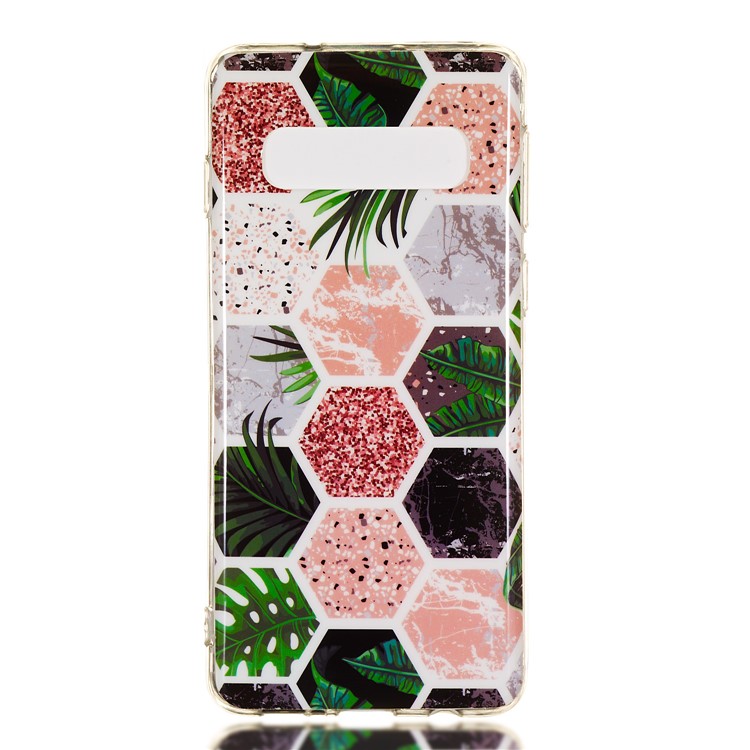 Marble Pattern IMD TPU Back Case for Samsung Galaxy S10 5G - Style A-4