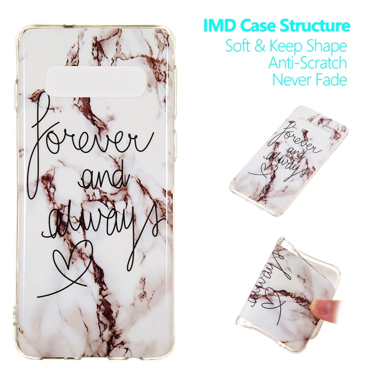 

Marble Pattern IMD TPU Back Case for Samsung Galaxy S10 5G - Style F, Galaxy S10 5G