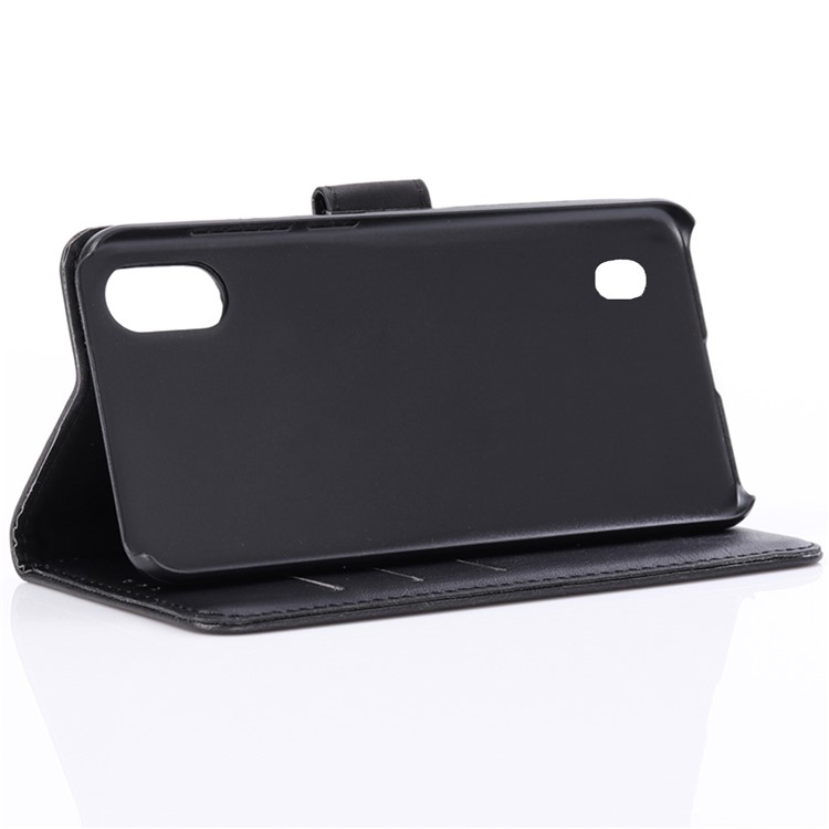 Crazy Horse Wallet Leather Stand Case for Samsung Galaxy M10 - Black-5