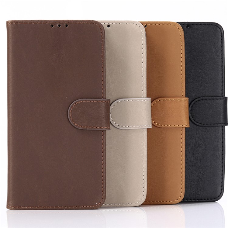 Crazy Horse Wallet Leather Stand Case for Samsung Galaxy M10 - Black-6