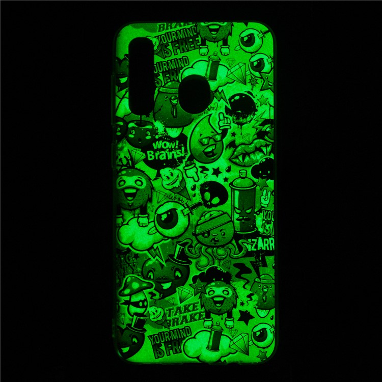 Noctilucent Patterned IMD TPU Back Phone Casing for Samsung Galaxy A20/A30 - Wow Brains-6