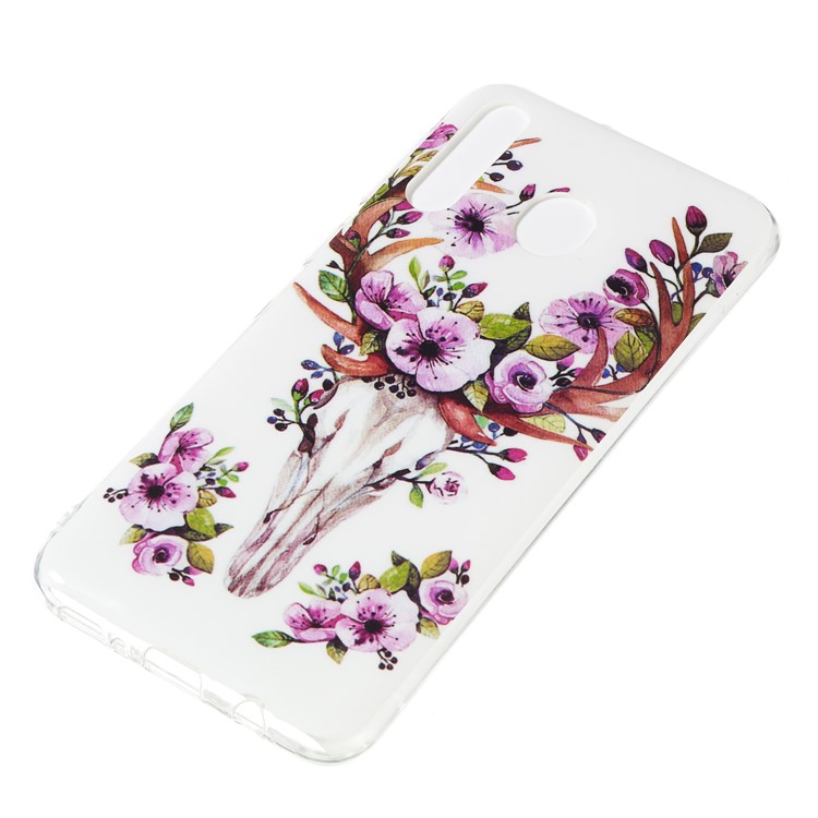 Noctilucent IMD TPU Case for Samsung Galaxy M30 - Flowered Elk-3