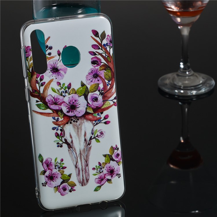 Noctilucent IMD TPU Case for Samsung Galaxy M30 - Flowered Elk-5