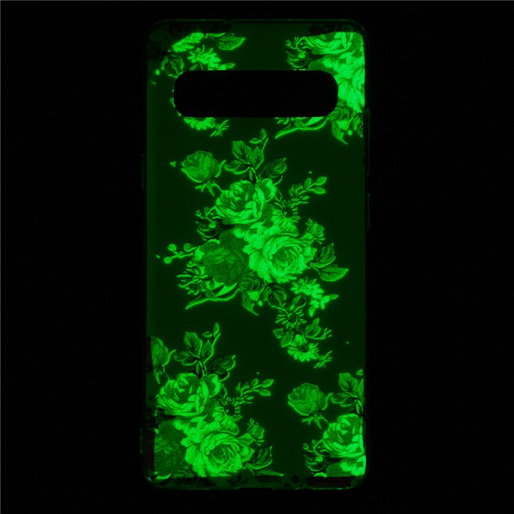 IMD Patterned Luminous TPU Back Case for Samsung Galaxy S10 5G - Blooming Flower-6