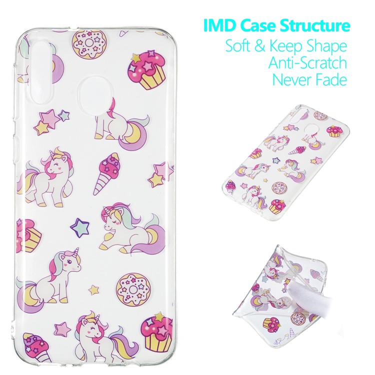 

Pattern Printing IMD TPU Shell for Samsung Galaxy M20 - Unicorn, Galaxy M20